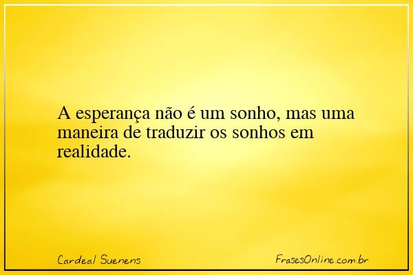 Frase de Cardeal Suenens