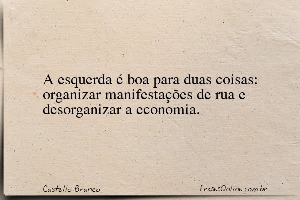 Frase de Castello Branco