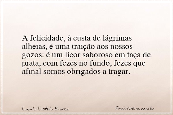 Frase de Camilo Castelo Branco
