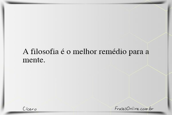Frase de Cícero