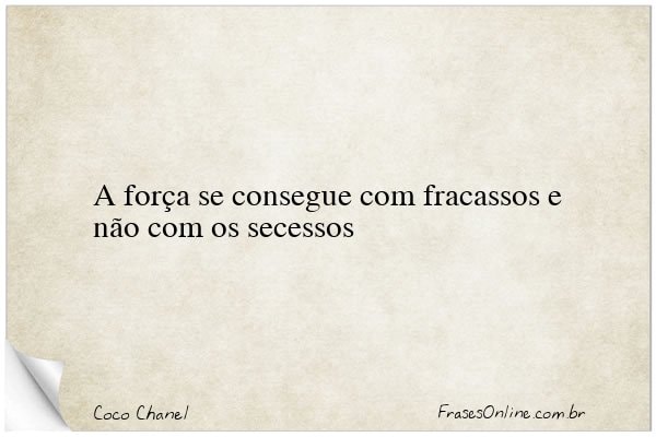 Frase de Coco Chanel