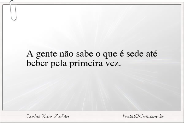 Frase de Carlos Ruiz Zafón