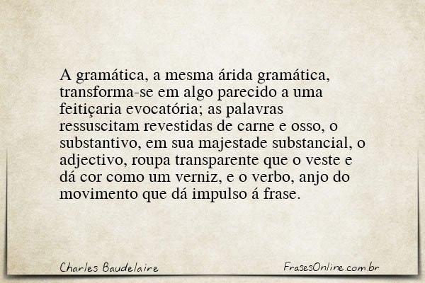 Frase de Charles Baudelaire