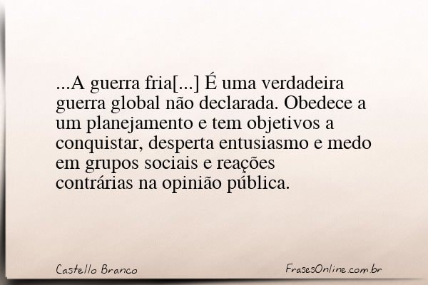 Frase de Castello Branco