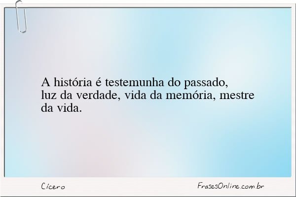 Frase de Cícero