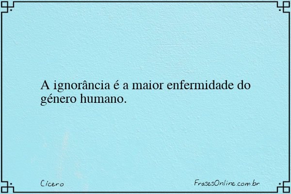 Frase de Cícero