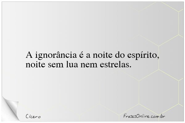 Frase de Cícero