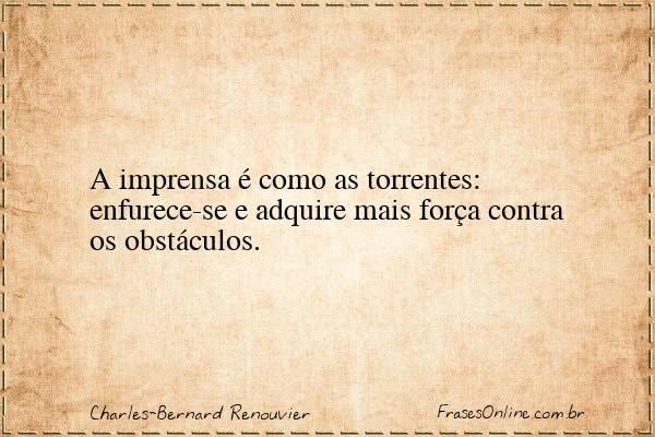 Frase de Charles-Bernard Renouvier