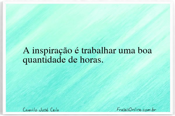 Frase de Camilo José Cela