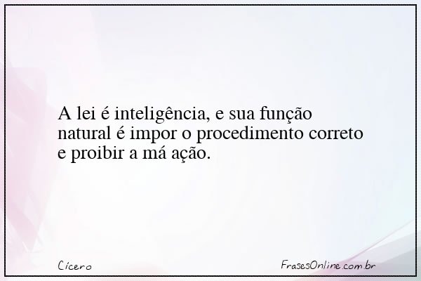 Frase de Cícero