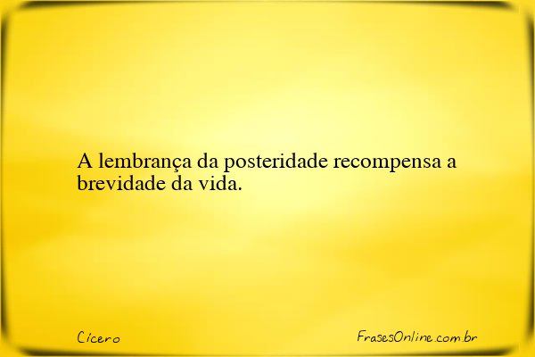 Frase de Cícero