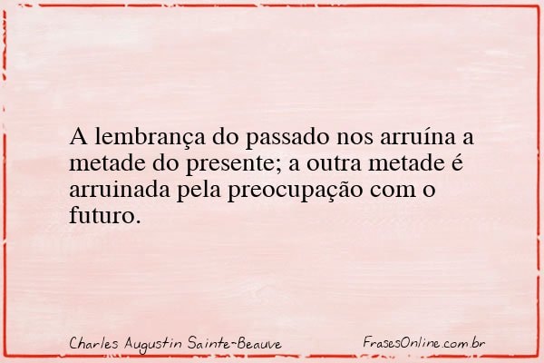 Frase de Charles Augustin Sainte-Beauve