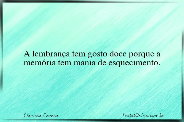 Frase de Clarissa Corrêa