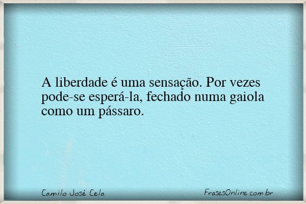 Frase de Camilo José Cela