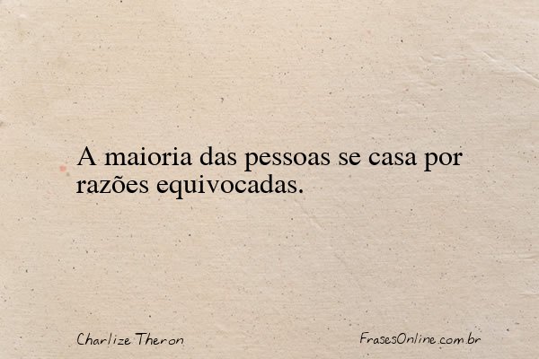 Frase de Charlize Theron