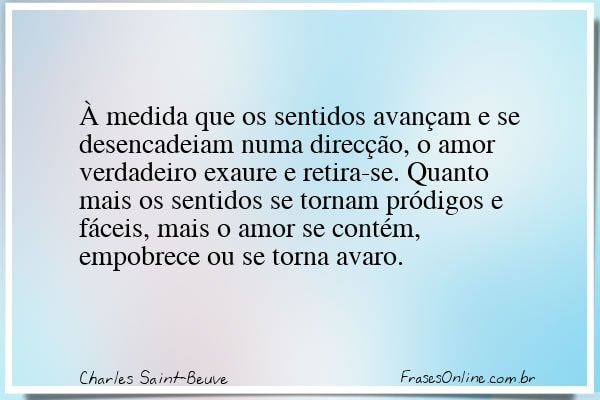 Frase de Charles Saint-Beuve