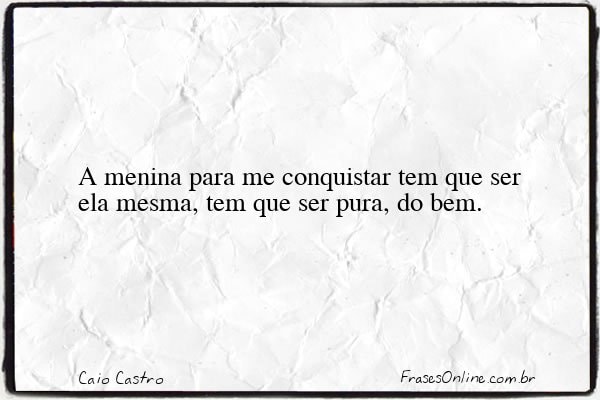 Frase de Caio Castro