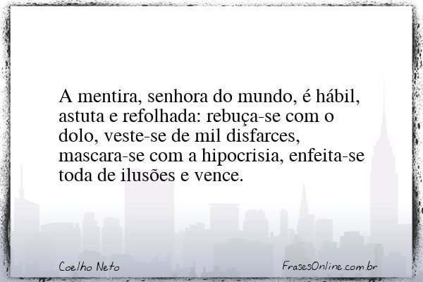 Frase de Coelho Neto