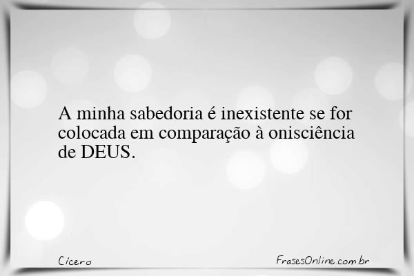 Frase de Cícero