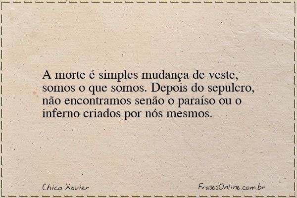 Frase de Chico Xavier