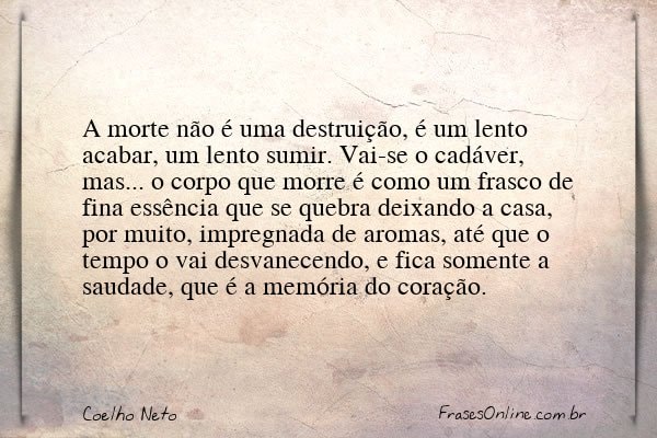 Frase de Coelho Neto