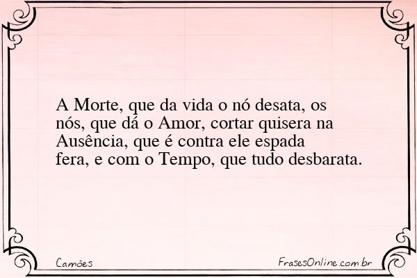 Frase de Camões