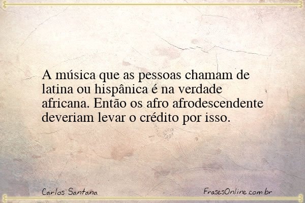 Frase de Carlos Santana