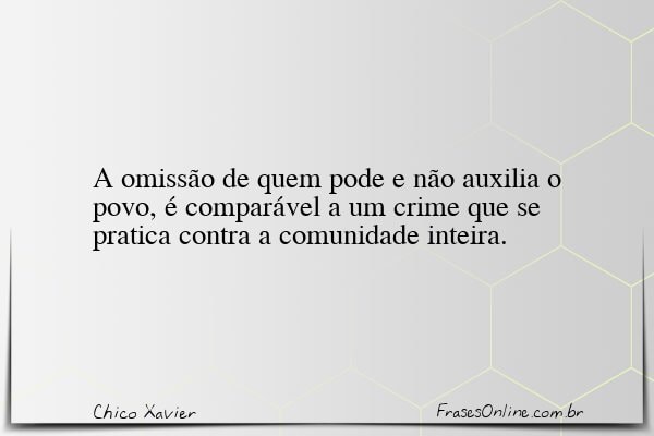 Frase de Chico Xavier