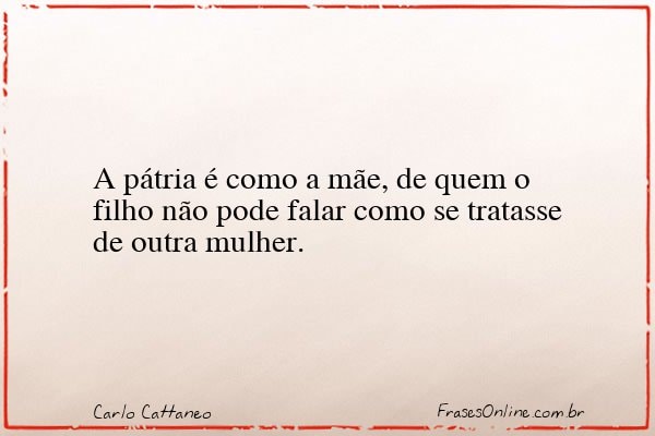 Frase de Carlo Cattaneo