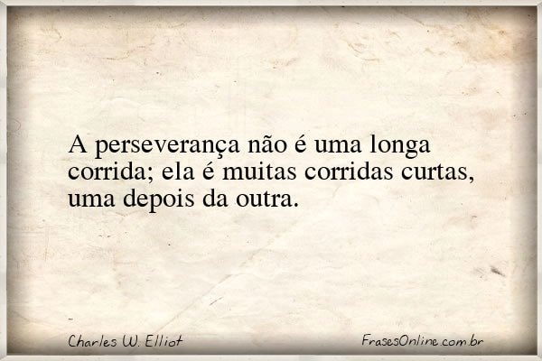 Frase de Charles W. Elliot