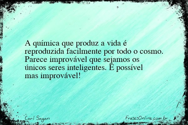 Frase de Carl Sagan