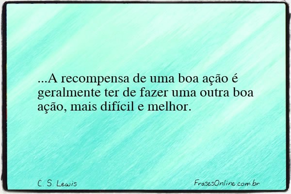 Frase de C. S. Lewis