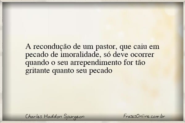 Frase de Charles Haddon Spurgeon