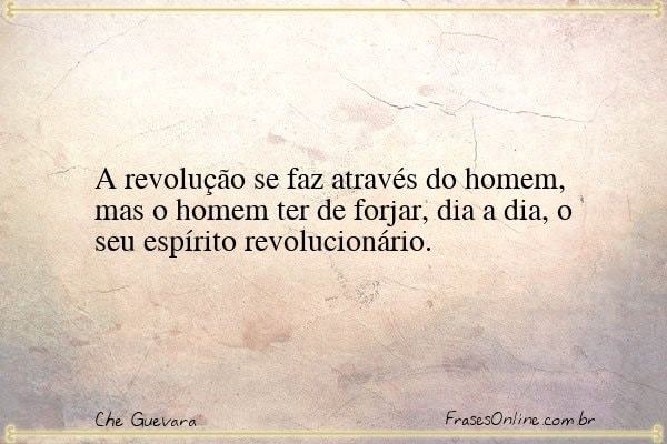 Frase de Che Guevara