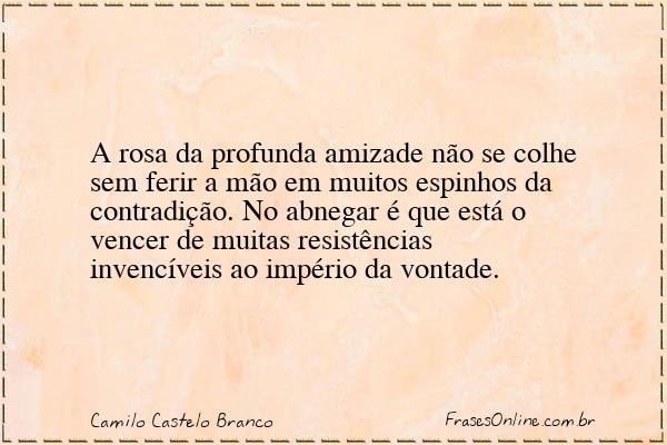 Frase de Camilo Castelo Branco