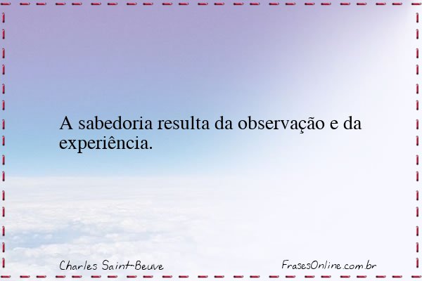 Frase de Charles Saint-Beuve