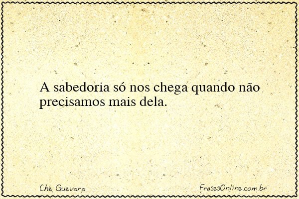 Frase de Che Guevara