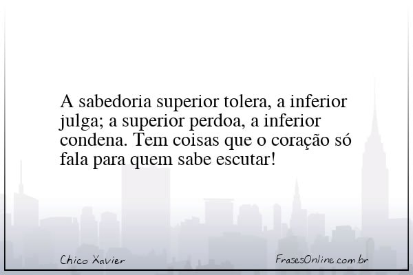 Frase de Chico Xavier