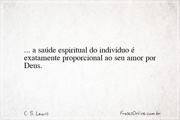 Frase de C. S. Lewis