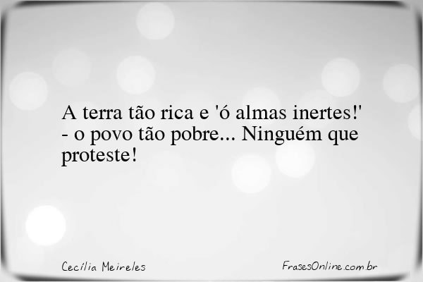 Frase de Cecília Meireles