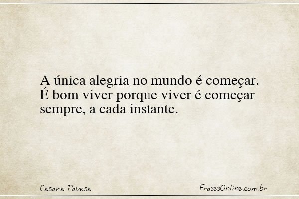 Frase de Cesare Pavese