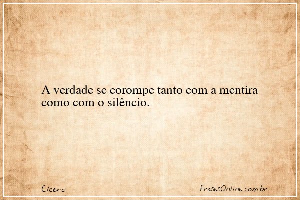 Frase de Cícero