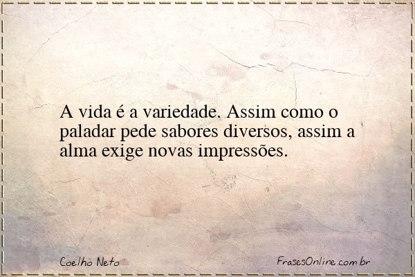 Frase de Coelho Neto
