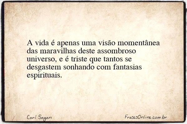 Frase de Carl Sagan