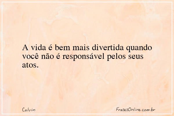 Frase de Calvin