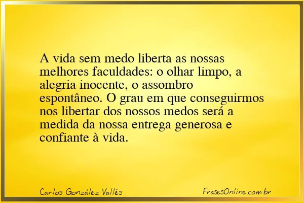 Frase de Carlos González Vallés