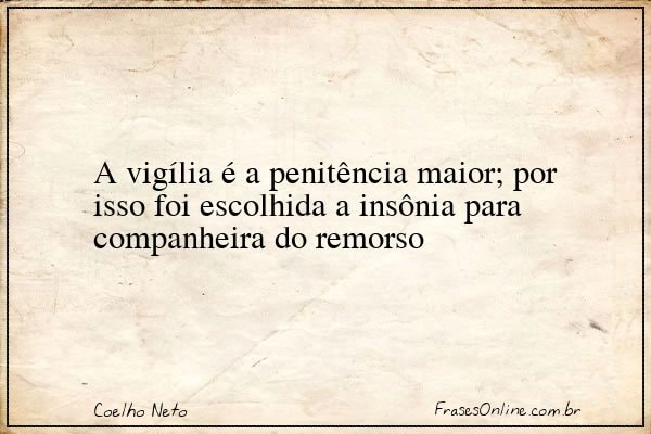 Frase de Coelho Neto