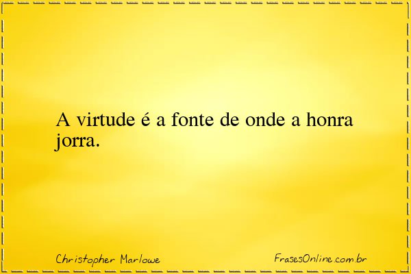 Frase de Christopher Marlowe