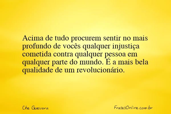 Frase de Che Guevara