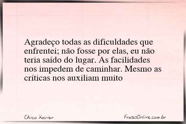 Frase de Chico Xavier